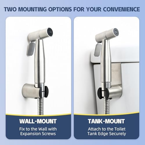 Handheld Bidet Sprayer for Toilet, Hot & Cold, Adjustable Water Pressure - Image 7