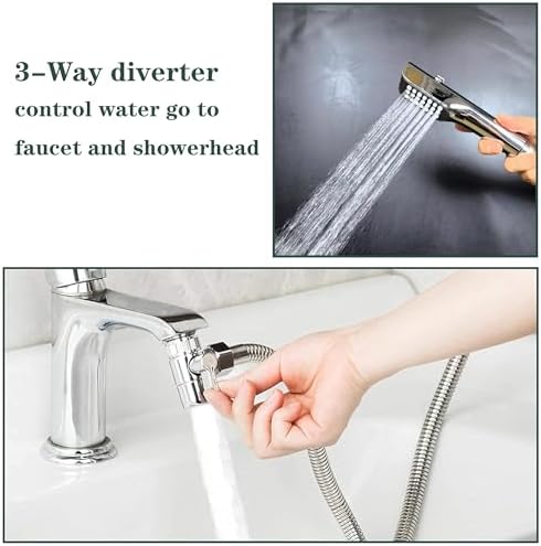 Tub faucet spayer attachment, Bathtub Shower Head Sink-Faucet - Image 6