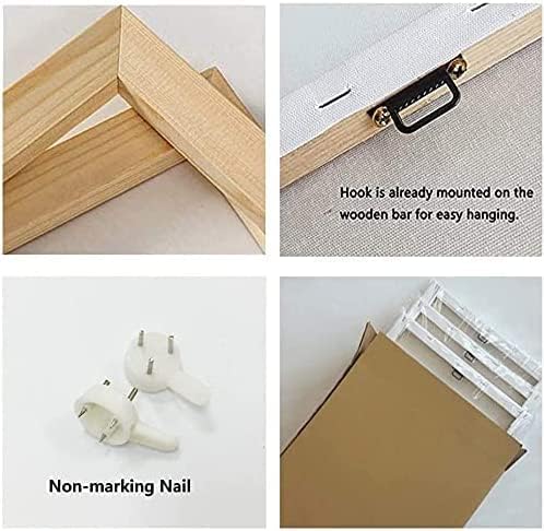 Yxbhhym-Canvas Zen Dรฉcor Black and White Beach Wall Art Ocean Poste Seascape Picture Print Sunset Scenery Painting Artwork for Living Room Wall Decor Bedroom Bathroom Wall Home Decorations Framed