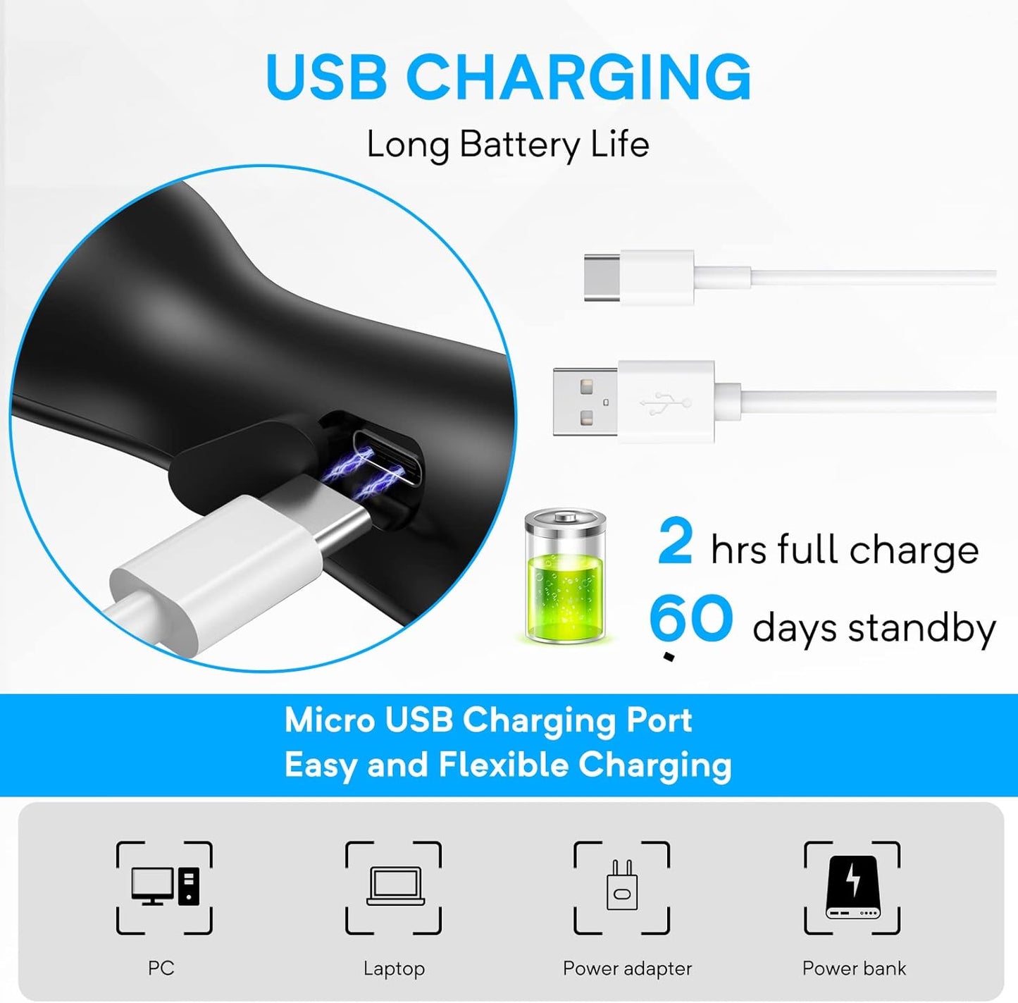 New Anti Barking Device, Dog Barking Control Devices,Rechargeable Ultrasonic Dog Bark Deterrent up to 16.4 Ft Effective Control Range Safe for Human & Dogs Portable Indoor & Outdoor(Black)