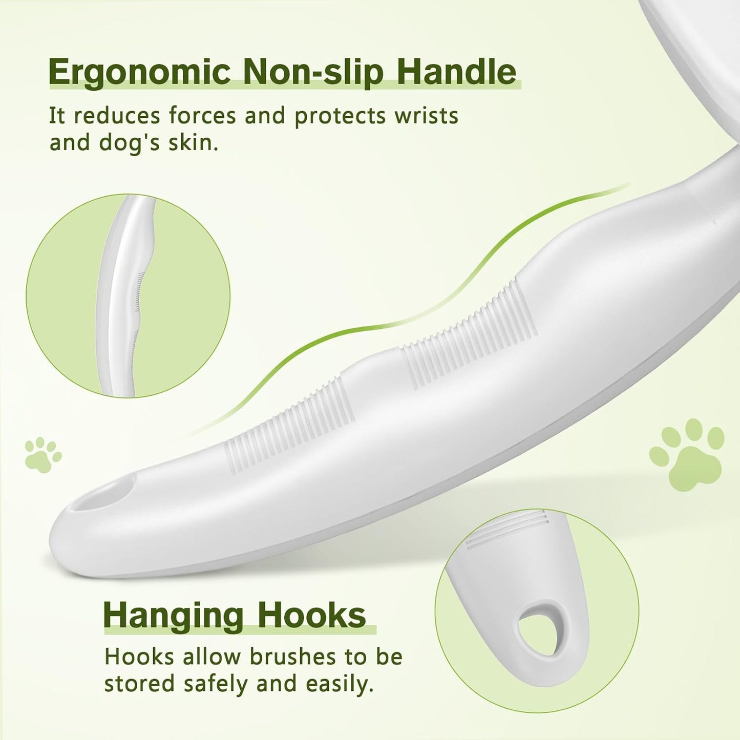 Pecute Self-Cleaning Slicker Brush for Dogs, Cats, Lightweight Dog Brush for Shedding Massaging Grooming, Cat Brush Gently Removes Loose Fur Undercoat for Small Dogs Cats Rabbits of All Hair Types