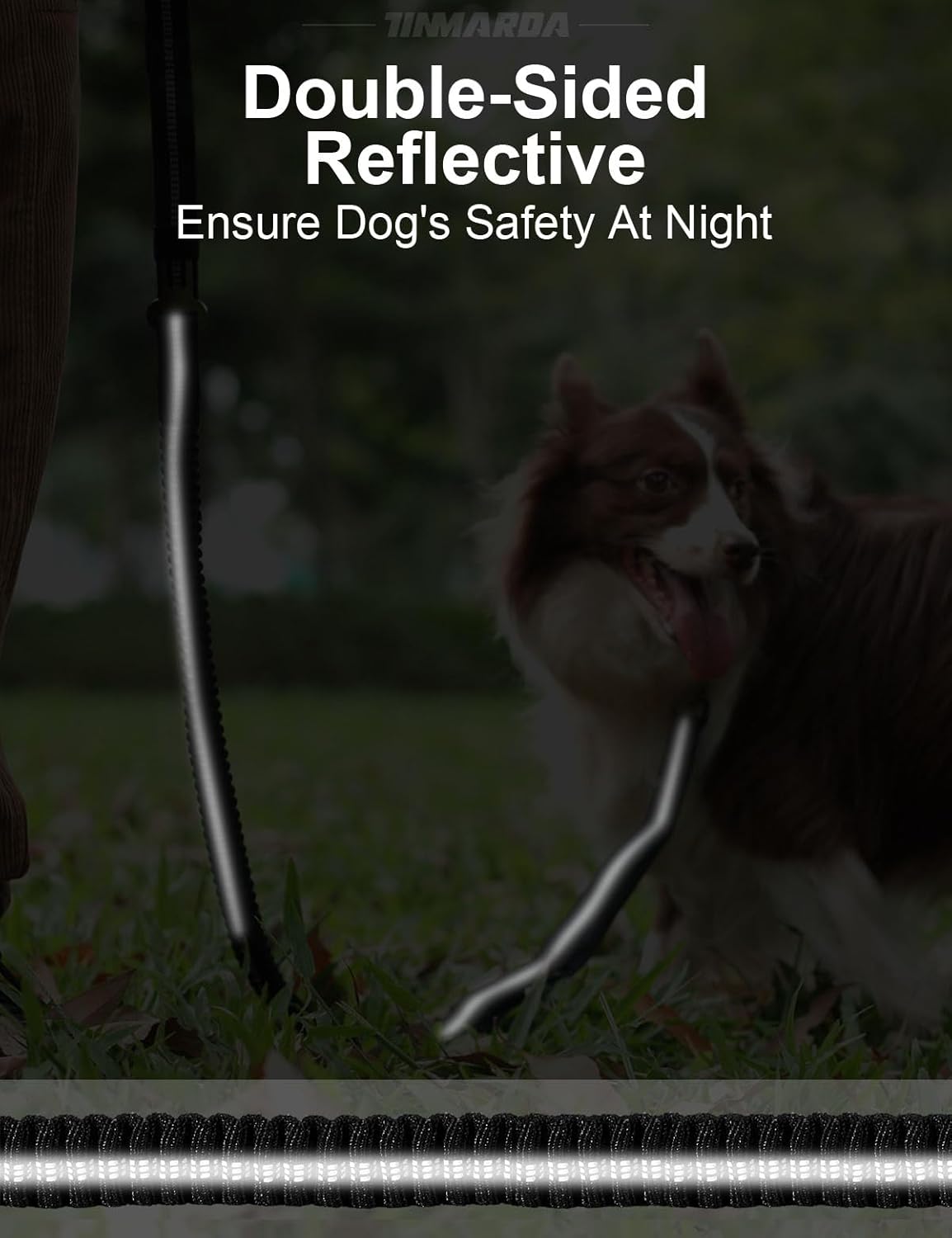 Heavy Duty Dog Leash, 4-6FT Shock Absorbing Dog Leashes with Traffic Handle and Comfortable Padded Handles, Advanced Easy Metal Clip, No Pull Reflective Leash for Medium Large Dogs That Pull (Orange)