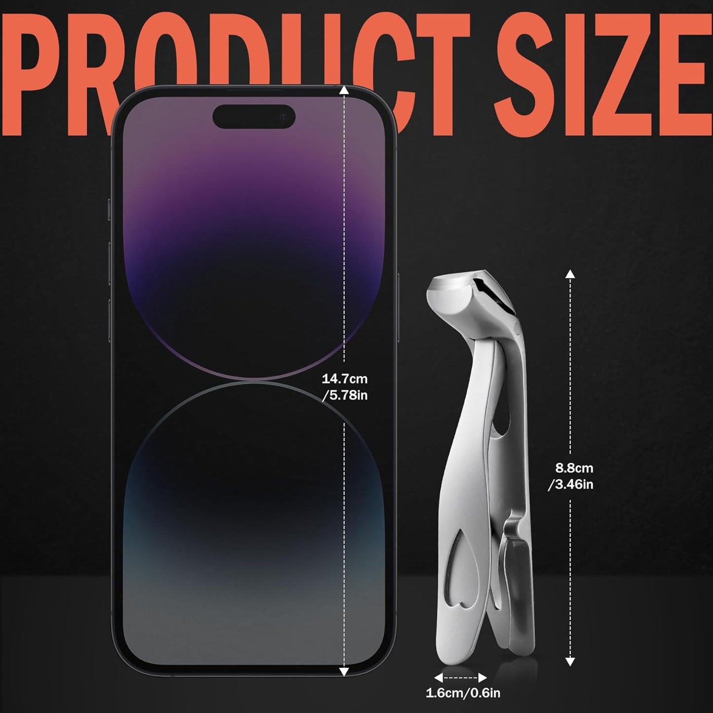 BEZOX Angled Head Nail Clippers for Seniors - Ergonomic Toenail Clipper for Thick Nails, Premium Steel Nail Cutter Trimmer with Catcher for Men and Women - Silver