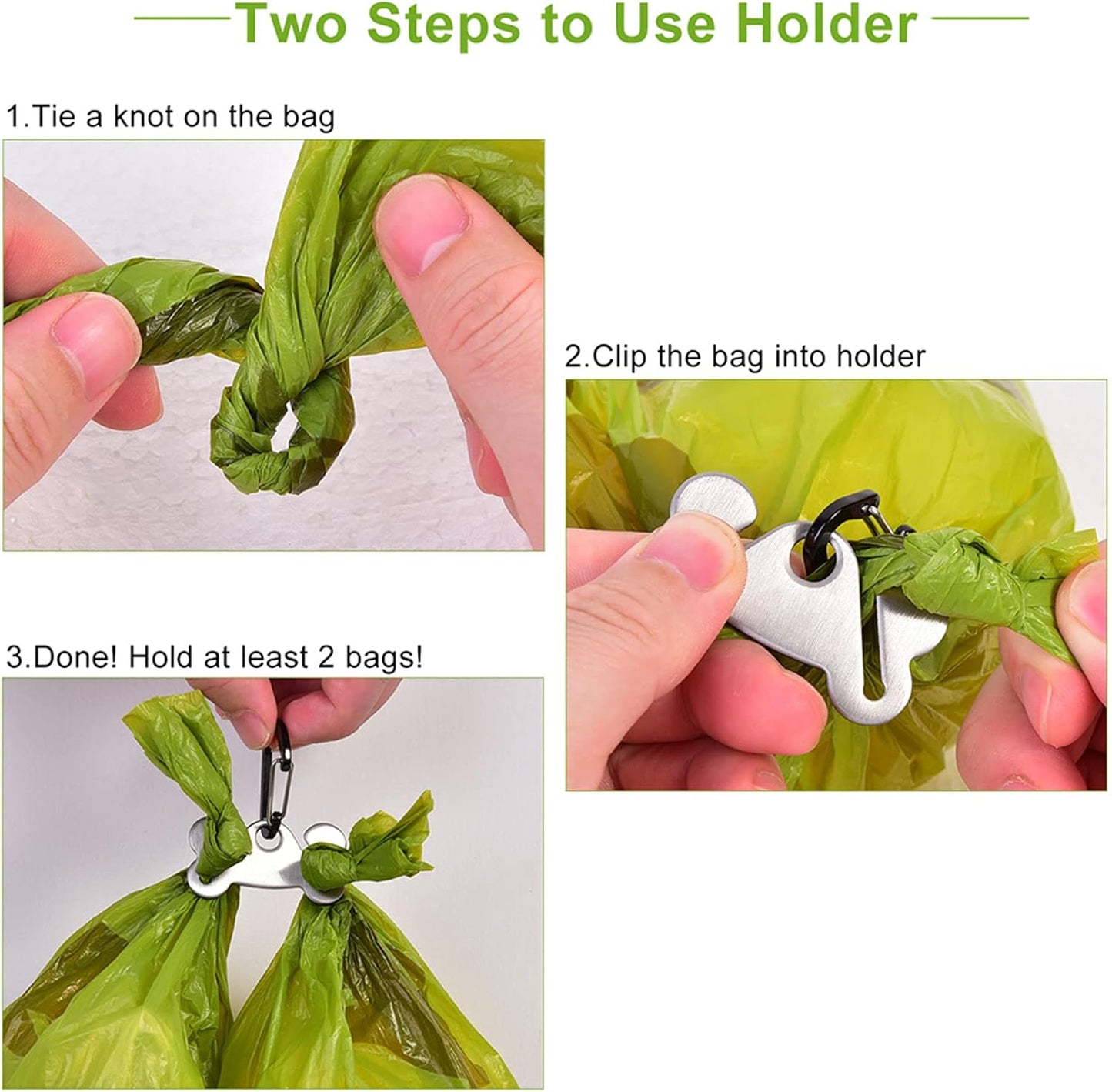 Dog Waste Bag Dispenser Pet Poop Bags Holder for Doggie Waste Bags Dispensers Soft Fabric Zipper Small Doggy Puppy Pouch for Leash Accessory Attachment with Carrier,2PCS Purple