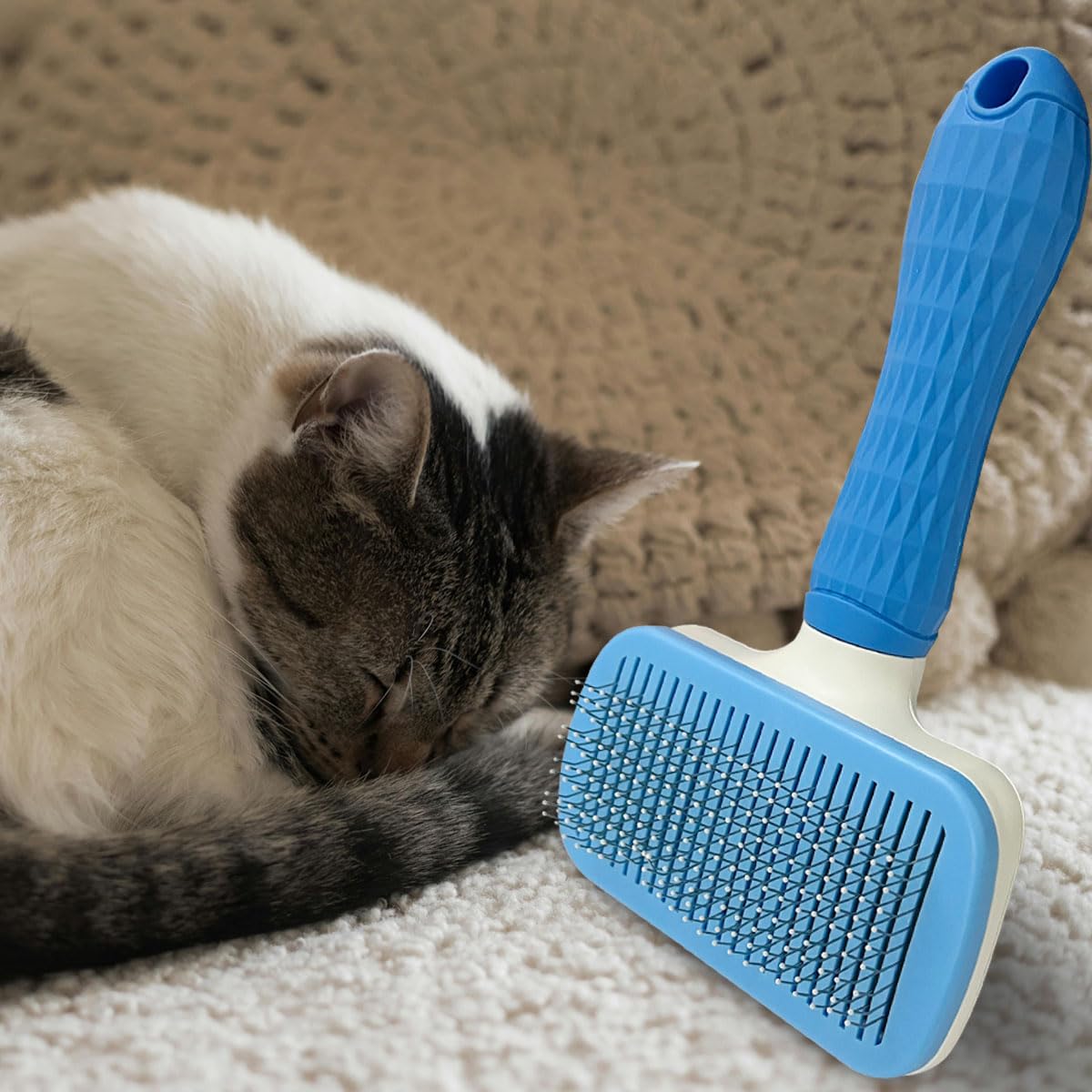 Pet Cleaning Deshedding Brush,Pet Hair Removal Brush for Shedding Massaging Grooming for Small Dogs,Cats,Rabbits