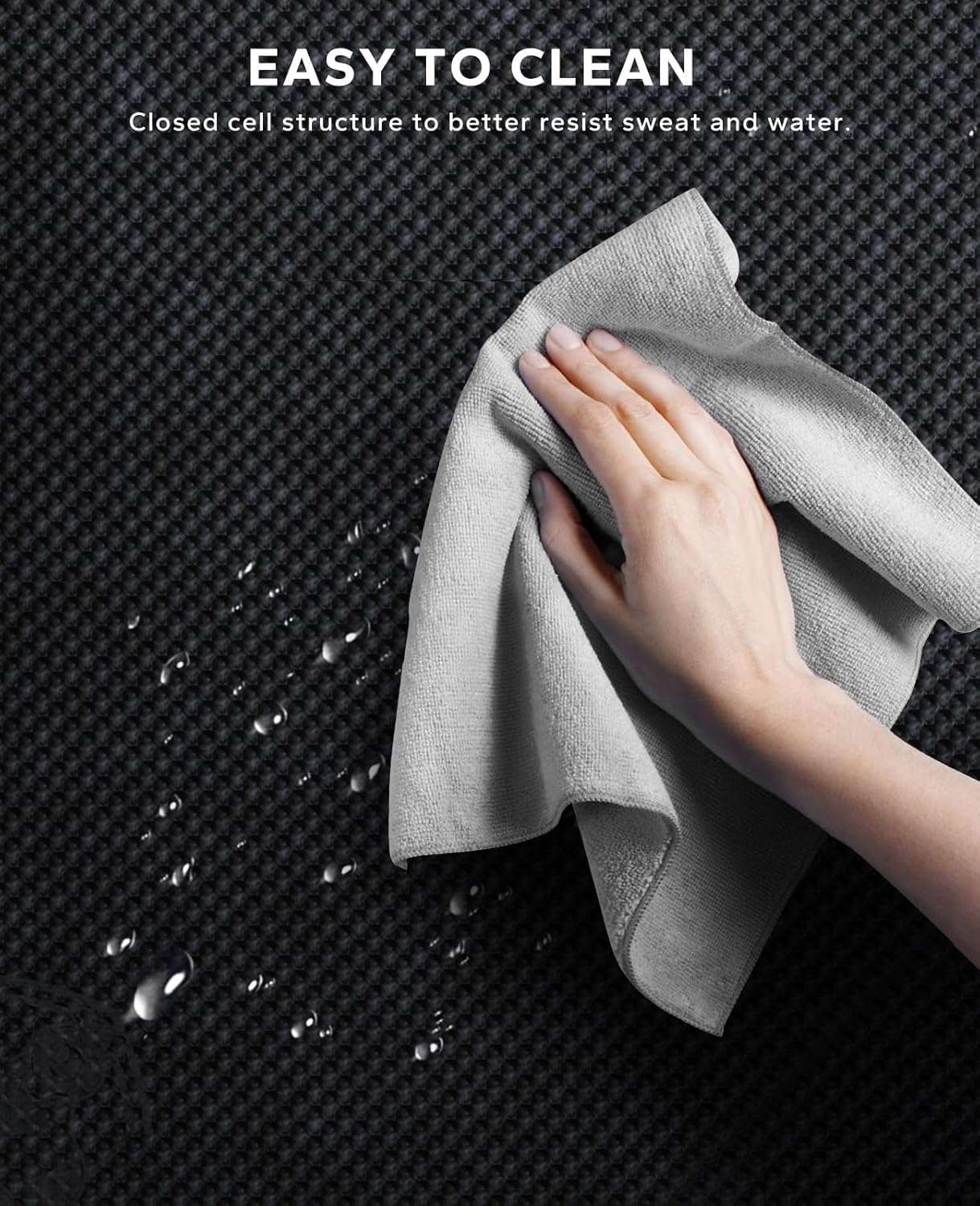 HAPBEAR Extra Large Exercise Mat-7'x5'/6'x8'/6'x9'/6'x10'/6'x12'x8mm(1/3 inch),Non-Slip, Ultra Durable, Thick Workout Mats for Home Gym Flooring Cardio, Yoga Mats for Fitness, High-Density Exercise Mat, Shoes-Friendly