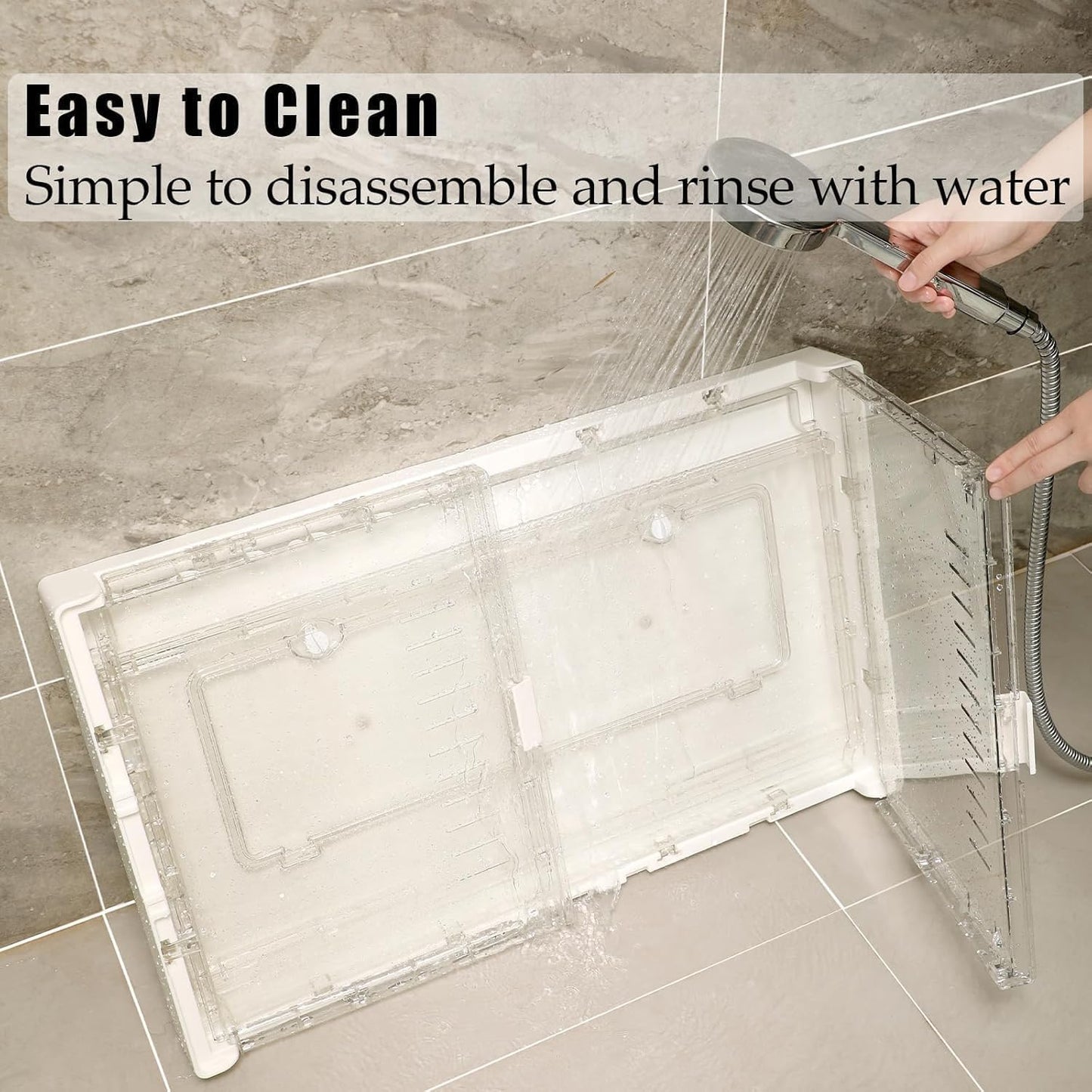 Hamster Cage & Guinea Pig Cages, Acrylic Cage for Small Animal Pets, Large Transparent Gerbil Cage and Habitats, Hedgehog, Dwarf Hamster, Rat, Mouse, Ferret, Bunny, Quail, Extendable, Stackable