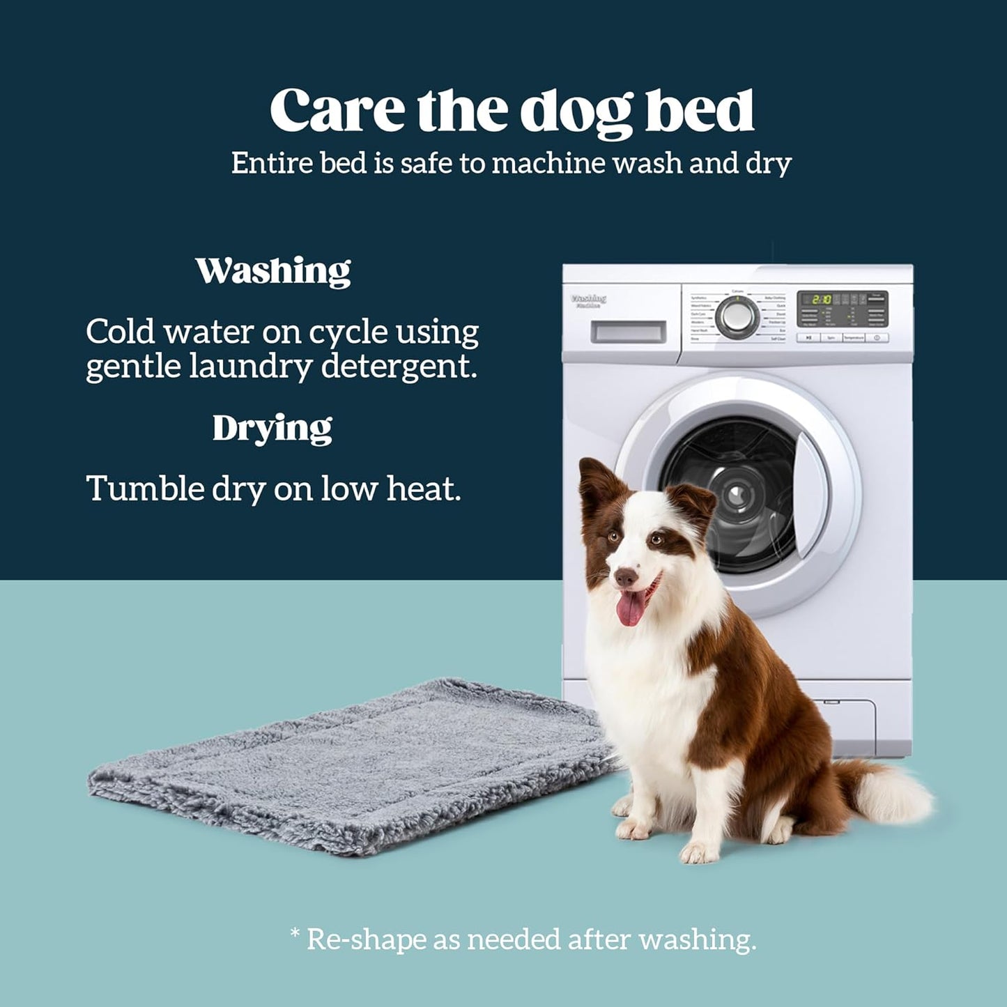 Stoutwool Indestructible Dog Bed - Fluffy Chew Proof Dog Crate Pad - Tough Kennel Pad for Aggressive Chewers - Ideal for Extra Small Breeds & Fits 22-Inch Crate - 21"x12", Charcoal