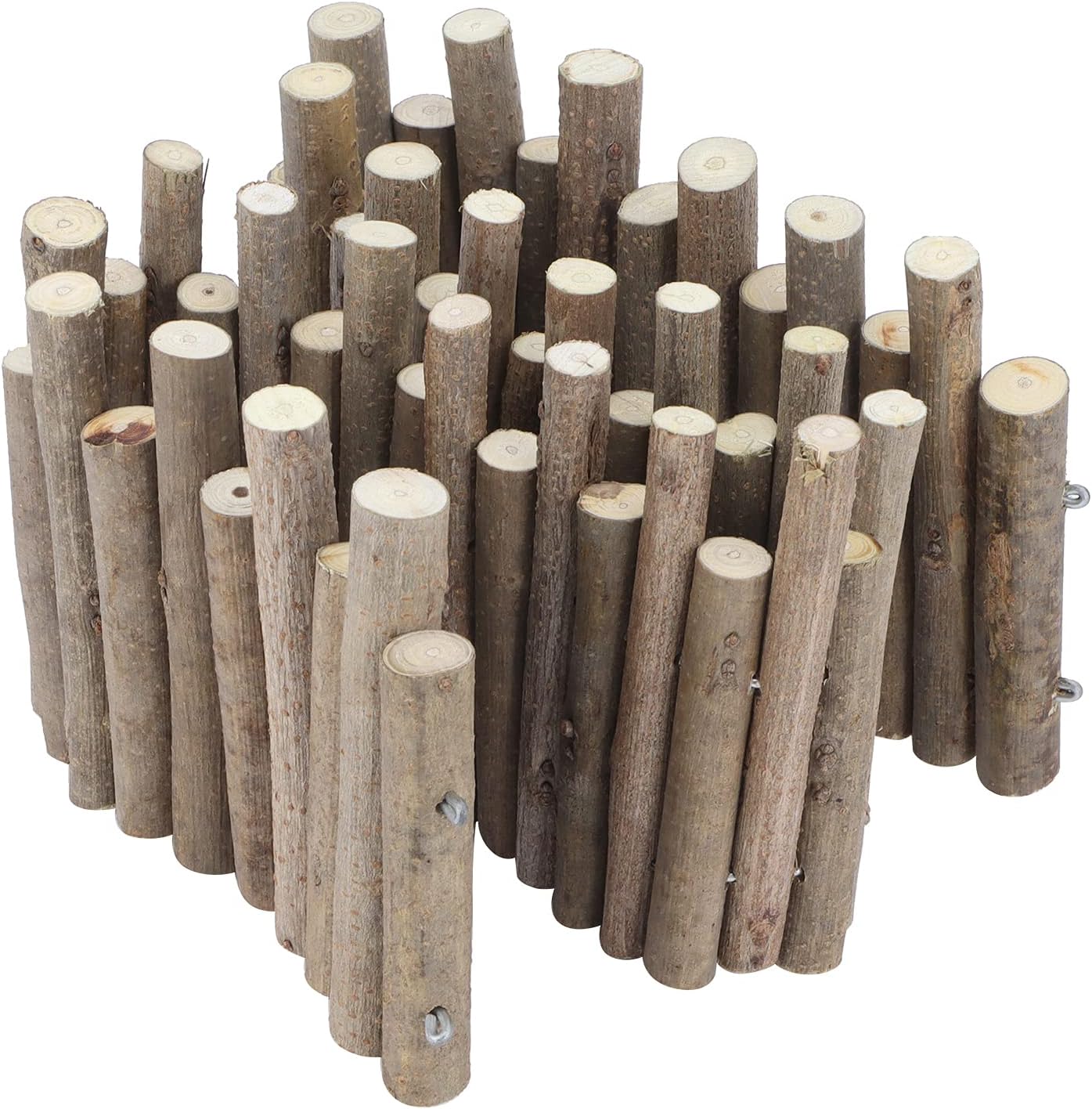 Ejoyous Hamster Wooden Bridge, Wood Ladder Hamster Fence Hideout Cage Bedding Climbing Toys for Syrian Hamsters Gerbil Small Animals (40CM Fence)