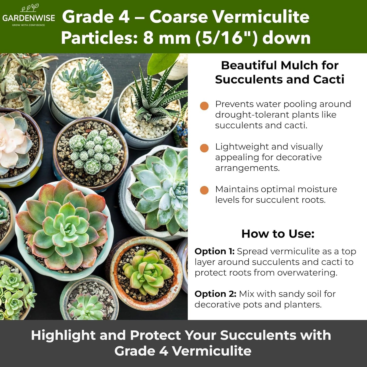 Organic Coarse Vermiculite for Indoor Gardening Plants and Mushrooms – Enhances Soil Aeration, Seed Germination, Rooting Cuttings – Small Packages and Bulk (Vermiculite Grade 4 – Coarse, 3 qt)