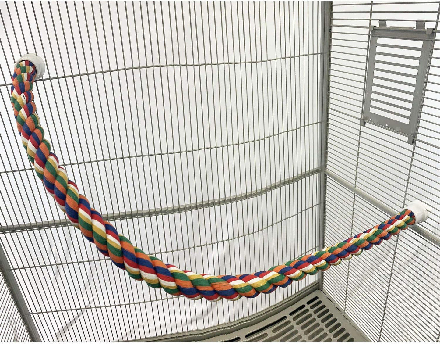 34 Inch Flex Rope (Large) - Bendable Fun Climbing Perch Cage Accessory Toy - Sugar Gliders, Squirrels, Degus, Marmosets, Monkeys, Parrots, Birds, Rats & Other Small Animals