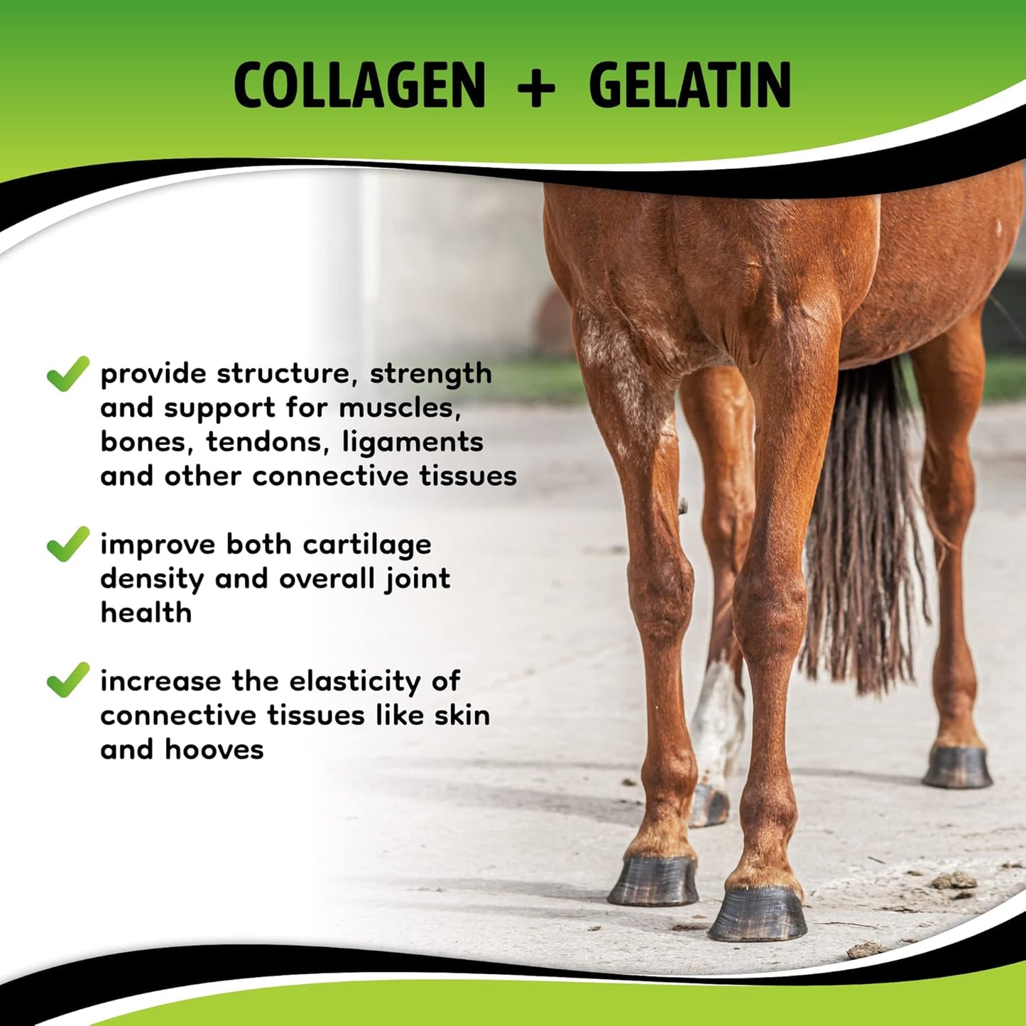 SynoStride All Natural, All-in-one, Joint and Hoof Health Supplement for Horses, Powder with Glucosamine, Chondroitin, Hyaluronic Acid, Biotin, Methionine, Trace Minerals, Made in USA (1080 Grams)