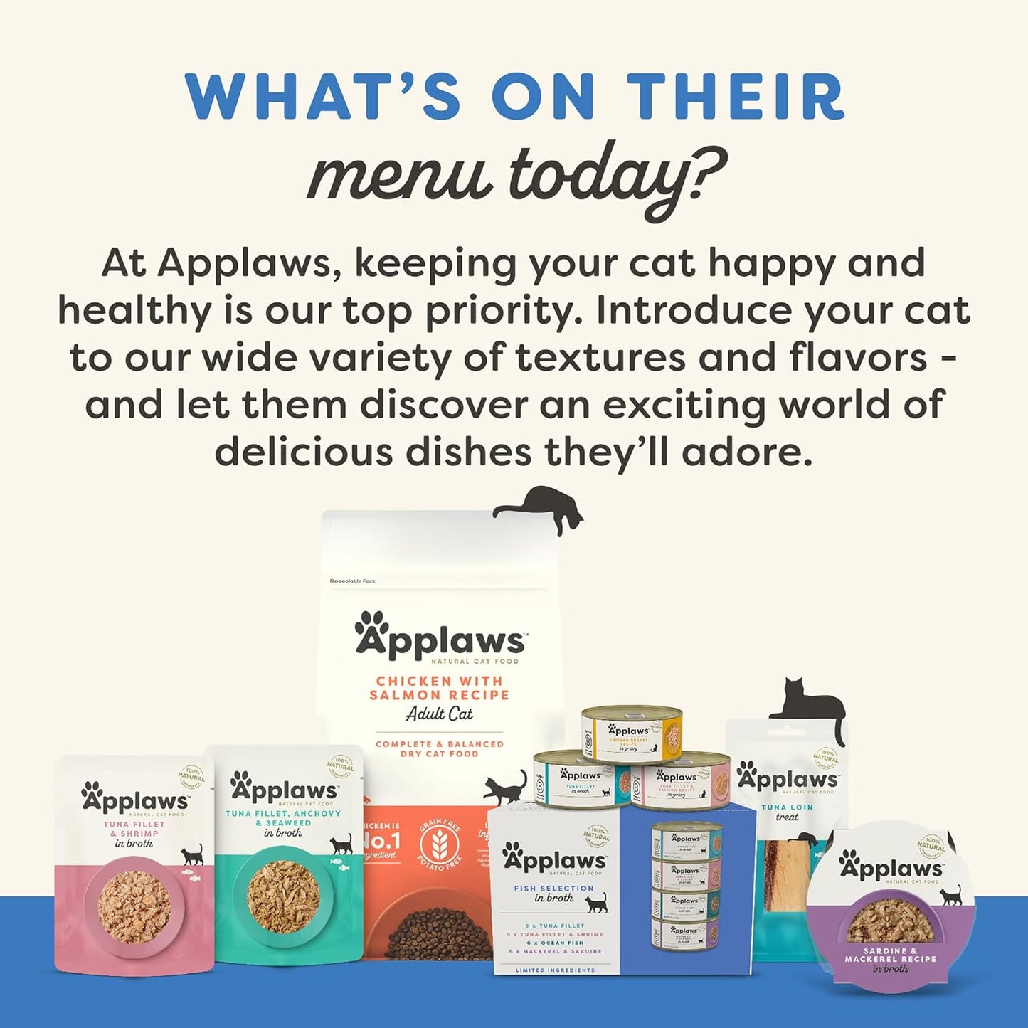 Applaws Natural Wet Cat Food in Gravy, Limited Ingredient Canned Wet Cat Food, No Additives, Made with Natural Ingredients, Tuna Fillet in Gravy (24 x 2.47oz Cans)