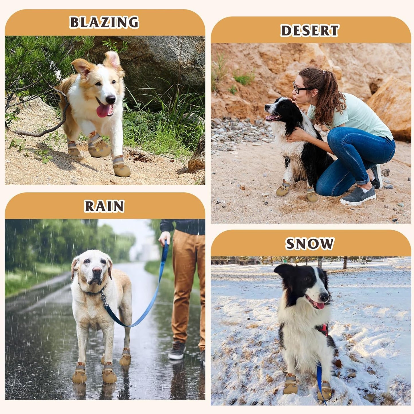 Dog Shoes for Large Medium Small Dog, Mesh Breathable Dog Shoes for Hot Pavement, Anti-Slip Dogs Boots Paw Protectors with Reflective for Outdoor Walking Indoor Hardfloors(Size 7)