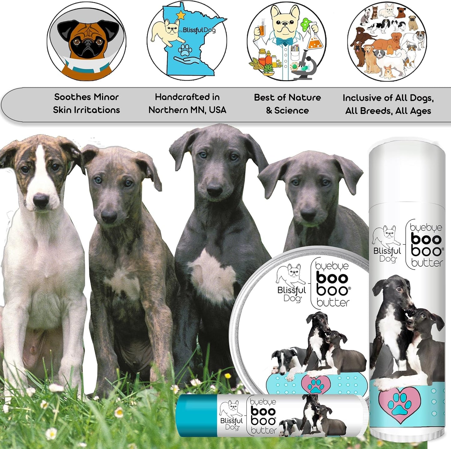 The Blissful Dog Greyhound Boo Boo Butter, 0.15-Ounce