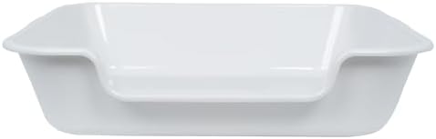 Extra Large Low Entry ABS Cat Litter Box, Light Gray, 1 Pack - Image 3