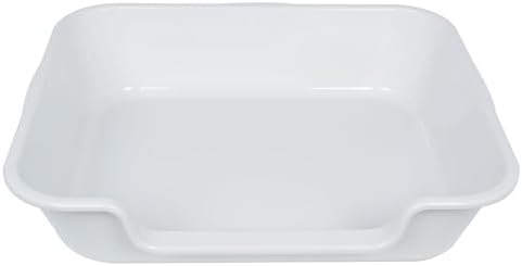 Extra Large Low Entry ABS Cat Litter Box, Light Gray, 1 Pack - Image 2