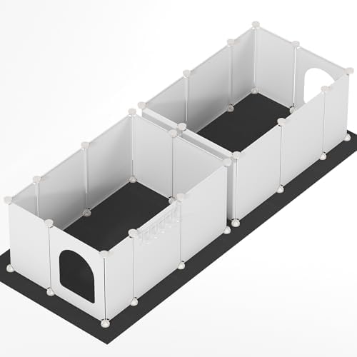 HOOBRO 2 Pack Cat Litter Box Enclosure Splash Guard by HOOBRO
