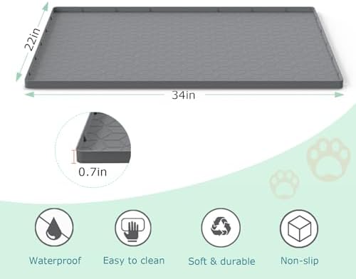 Cat Litter Mat for Litter Box, Silicone Large Cat Litter Trapping Mat - Image 4