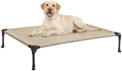 Veehoo Outdoor Elevated Dog Bed Large Sized Dogs, Cooling Raised Dog Cots by Veehoo