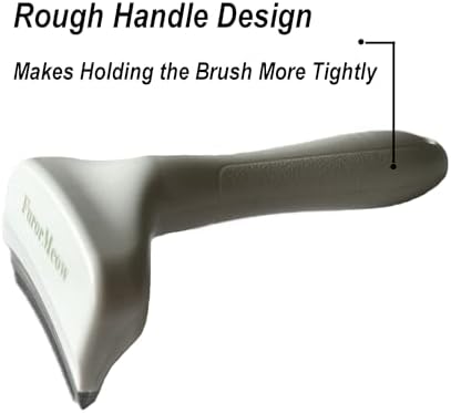 Pet Deshedding Tool with Curve Blade, Cat Grooming Brush, Tight V-shaped Teeth - Image 5