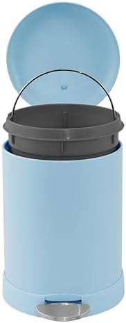 Glad Small Trash Can, 1.2 Gallon | Round Stainless Steel Garbage Bin - Image 3