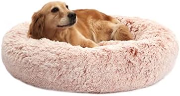 Bedfolks Calming Fluffy Donut Dog Bed by Bedfolks