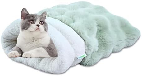 3 in 1 Semi-Enclosed Self Warming Burrow Cat Bed Sleeping Cave by GOOPAWS