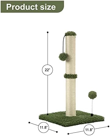 MECOOL Cat Scratching Post Premium Basics Kitten Scratcher Sisal Scratch Posts - Image 4