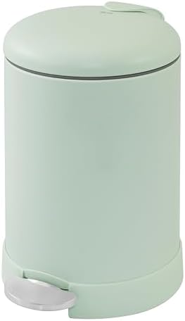 Glad Small Trash Can, 1.2 Gallon | Round Stainless Steel Garbage Bin by GladTrashFoodStorage