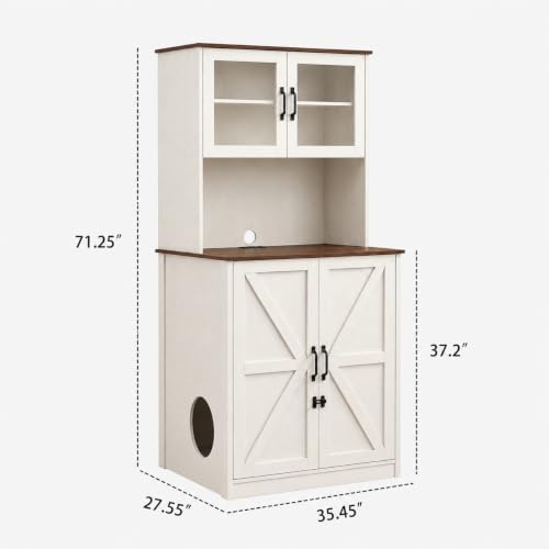 Forest Gravity Extra Large Tall Litter Box Cabinet - Image 3