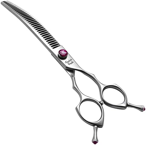 7.5‘’ Curved Chunker Dog Grooming Scissors by FenicePeak