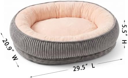 Calming Dog Bed for Medium to Large Dogs, Orthopedic Washable Plush Pet Bed - Image 2