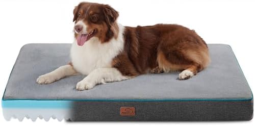 Bedsure Memory Foam Dog Beds Large Sized Dog, Orthopedic Crate Pads by BEDSURE