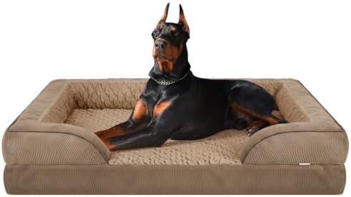 INVENHO XXL Plus Orthopedic Dog Beds Large Sized, XL Washable Dog Sofa by INVENHO