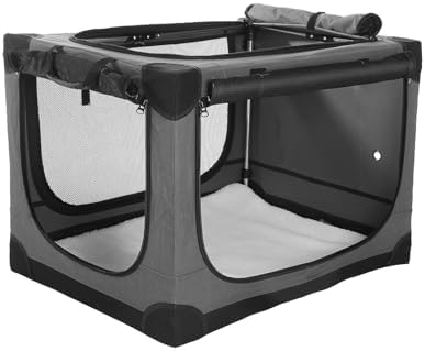 24 x 17 x 17 Inch Collapsible Soft Dog Crate by Deekuiwi