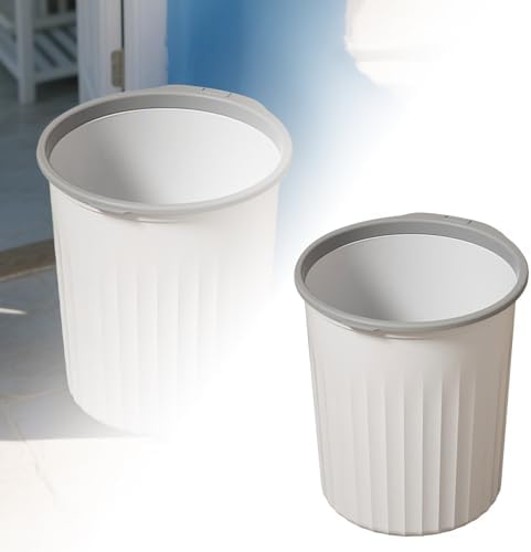 Bathroom Garbage Can, Lightweight Durable Striped Garbage Cans - Image 3