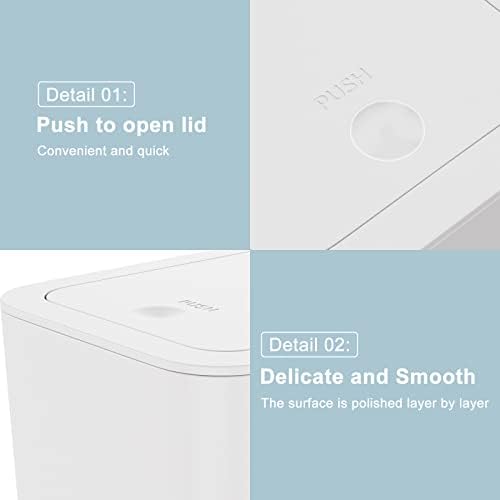 N. NETDOT 3 Pack Small Trash Can - Image 6
