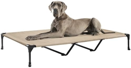 Veehoo Outdoor Elevated Dog Bed Large Sized Dogs, Cooling Raised Dog Cots by Veehoo