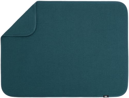 S&T INC. Dish Drying Mat, Tapestry Blue by STINC