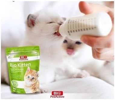 Bio Pet Active Kitten Milk Replacer - Easy-to-Digest Milk Powder with Vitamins, Minerals and Taurine for Kittens and Mothers, 7.05 oz