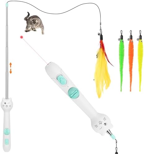 TBTeek Cat Toys Retractable Pole Wand Toy by TBTeek