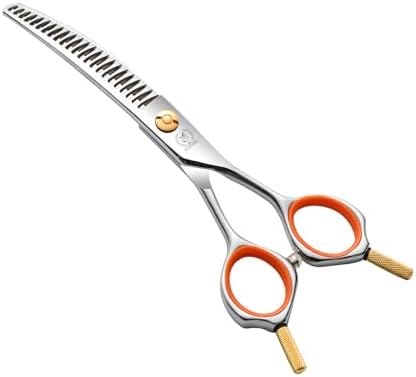 6" Small Curved Chunker Scissors, Japanese 440C Steel by FenicePeak