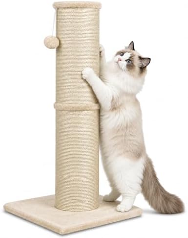 Cat Scratching Post with 5.5 Inch Diameter Sisal Post, 32 Inch by AGYM