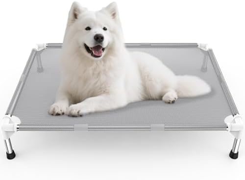 Elevated Dog Bed with Teslin Cooling Fabric by Dopliv