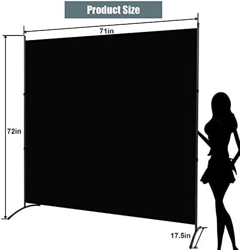 6 Panel Wide Room Divider Wall Screen - Image 6