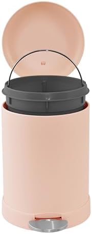 Glad Small Trash Can, 1.2 Gallon | Round Stainless Steel Garbage Bin - Image 3