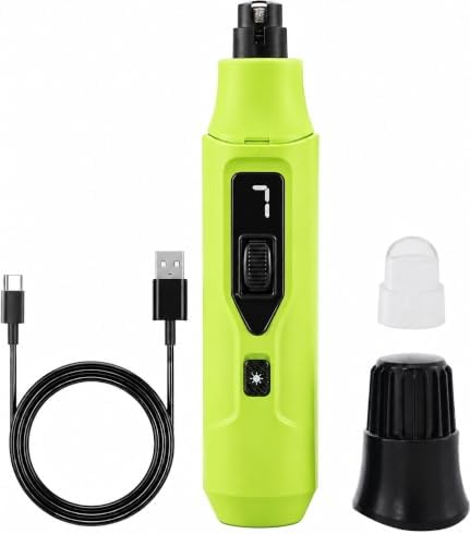 Dog Nail Grinder 7-Speed with LED Light, USB-C Rechargeable by Unknown