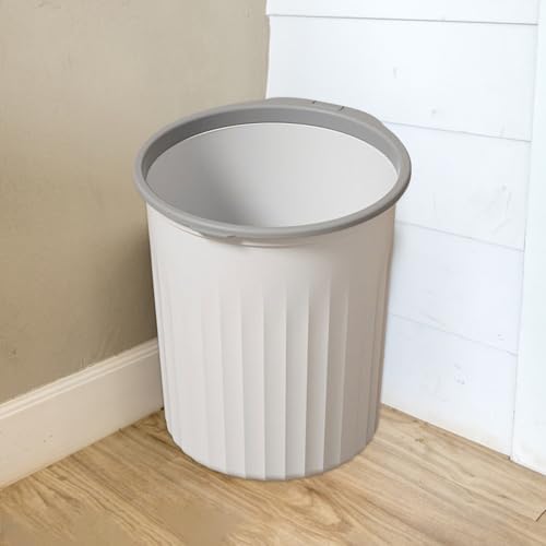 Bathroom Garbage Can, Lightweight Durable Striped Garbage Cans - Image 5