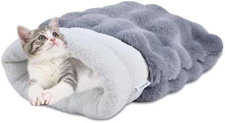 3 in 1 Semi-Enclosed Self Warming Burrow Cat Bed Sleeping Cave by GOOPAWS